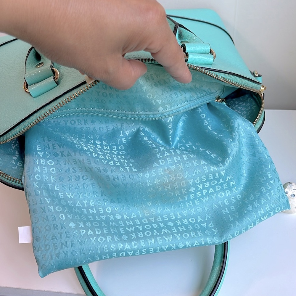 Kate Spade ♠️ Genuine Leather Satchel Crossbody - Picture 16 of 17